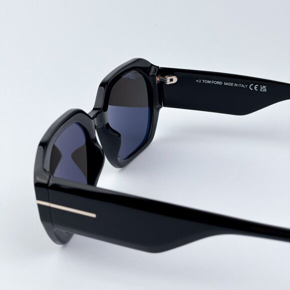 Tom Ford Women Black Smoke Square BRAND NEW Sunglasses VERONIQUE-02 FT0917 01A main image 4